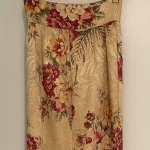 High Waisted Brocade Long Skirt custom-made by The Pleasure Dome 1970s